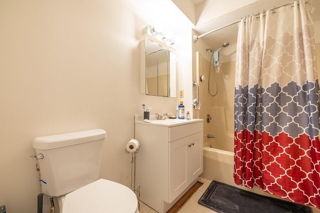 27 Harrison St Unit C, Boston, MA 02131 - bathroom featuring shower / tub combo, vanity, and tile patterned flooring