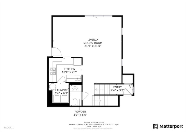 27 Harrison St Unit C, Boston, MA 02131 - view of property floor plan