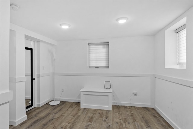 empty room featuring hardwood / wood-style floors