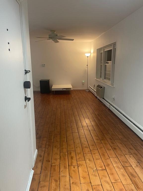 766 Willard St Unit A7, Quincy, MA 02169 - unfurnished room featuring ceiling fan, light wood-type flooring, and baseboards