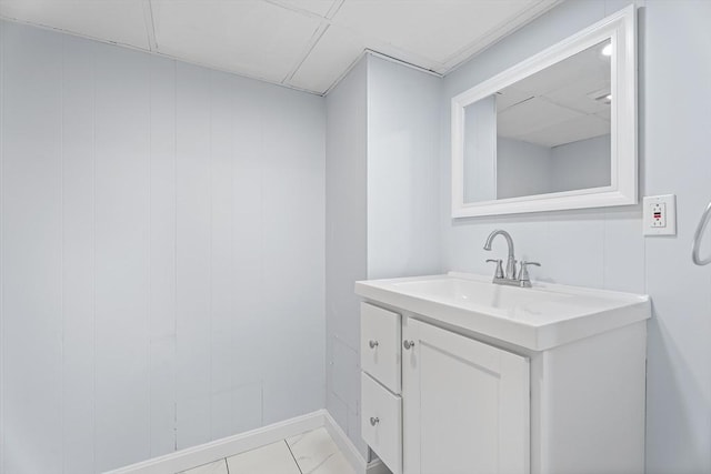 69 Kingman Ave, Revere, MA 02151 - bathroom with vanity and marble finish floors