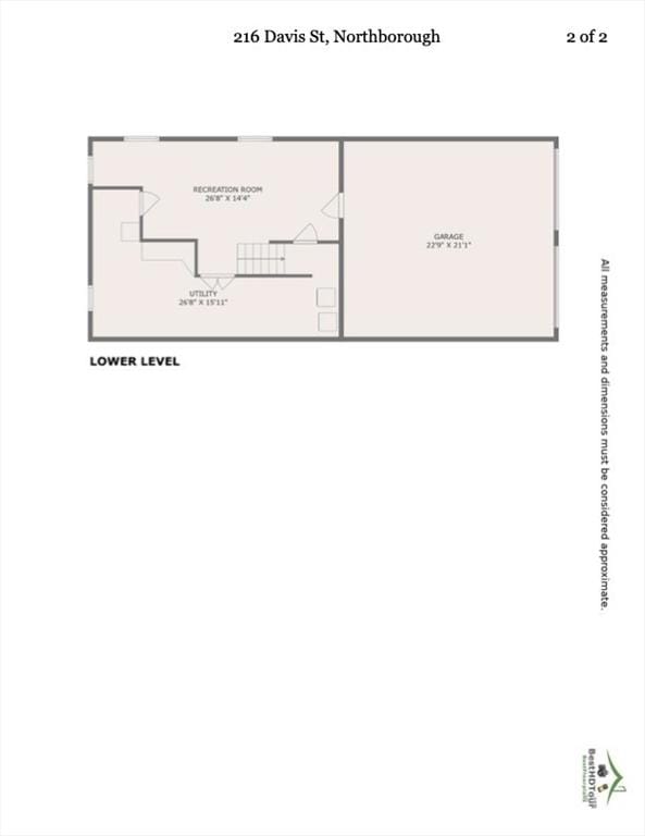 216 Davis St, Northborough, MA 01532 - view of property floor plan