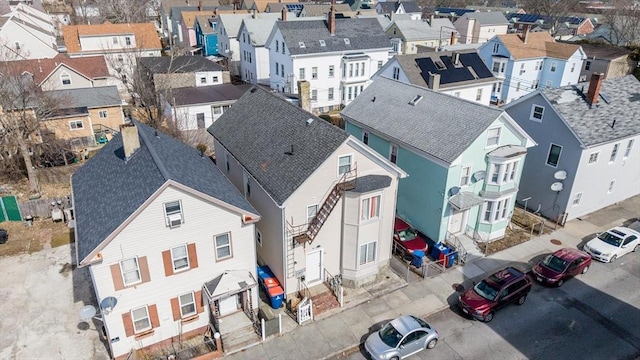 bird's eye view featuring a residential view