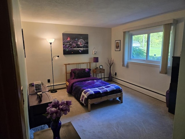 82 Lionel Ave Unit B, Waltham, MA 02452 - carpeted bedroom with a baseboard heating unit and baseboards