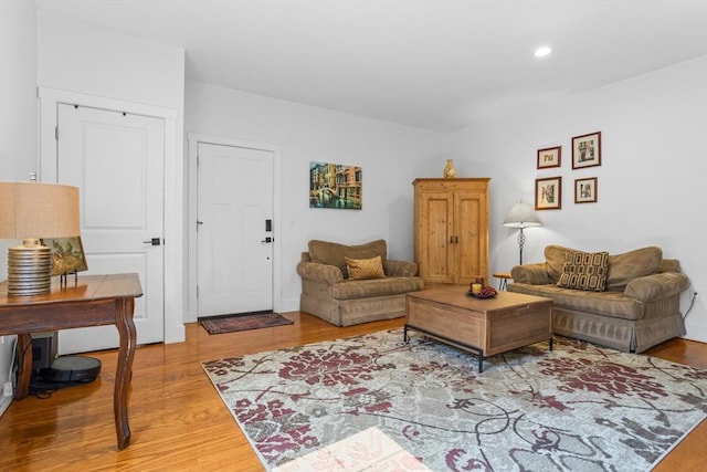 166 Littleton Unit 3, Harvard, MA 01451 - living room featuring wood finished floors and recessed lighting