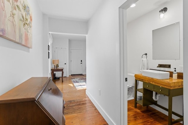 166 Littleton Unit 3, Harvard, MA 01451 - hall featuring wood finished floors
