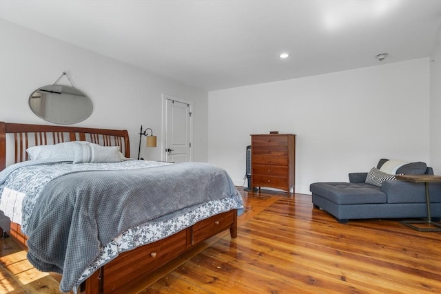 166 Littleton Unit 3, Harvard, MA 01451 - bedroom with hardwood / wood-style floors and recessed lighting