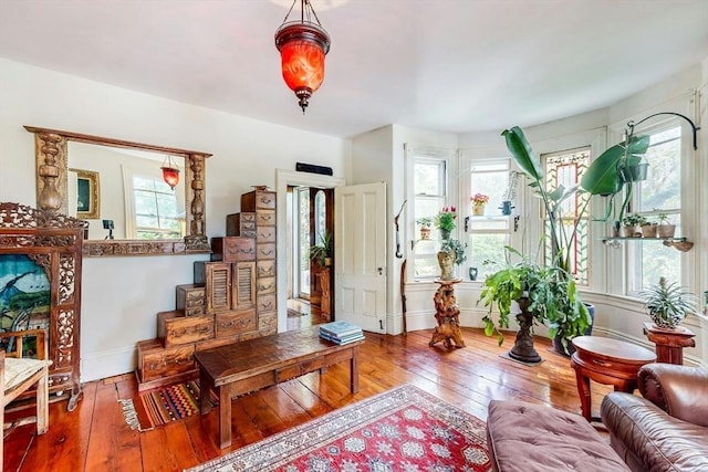 239 Arlington St, Acton, MA 01720 - living room featuring plenty of natural light and hardwood / wood-style floors