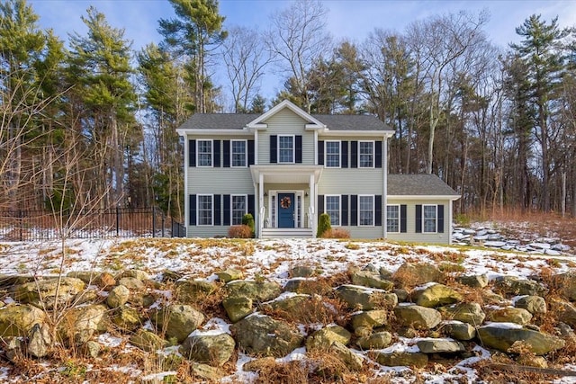 view of colonial-style house