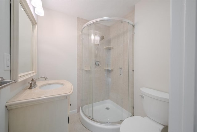5 Betsy Ln Unit 5, Chelmsford, MA 01824 - full bathroom with vanity, a shower stall, and tile patterned floors