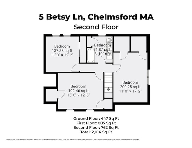 5 Betsy Ln Unit 5, Chelmsford, MA 01824 - view of property floor plan