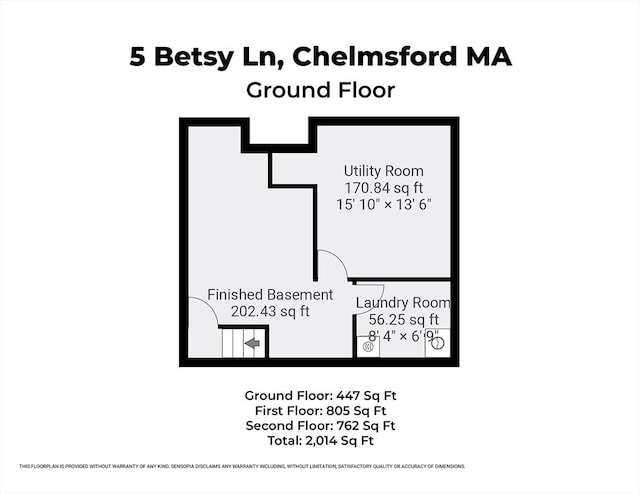 5 Betsy Ln Unit 5, Chelmsford, MA 01824 - view of home floor plan