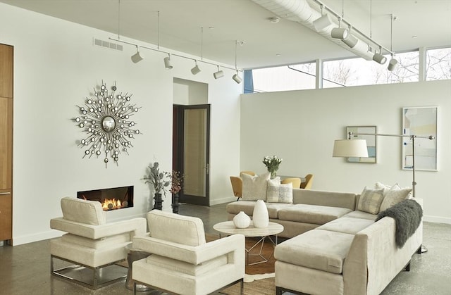 community lobby with visible vents