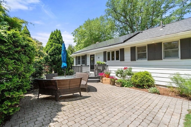 57 Glenham St, Boston, MA 02132 - view of patio / terrace with outdoor dining area