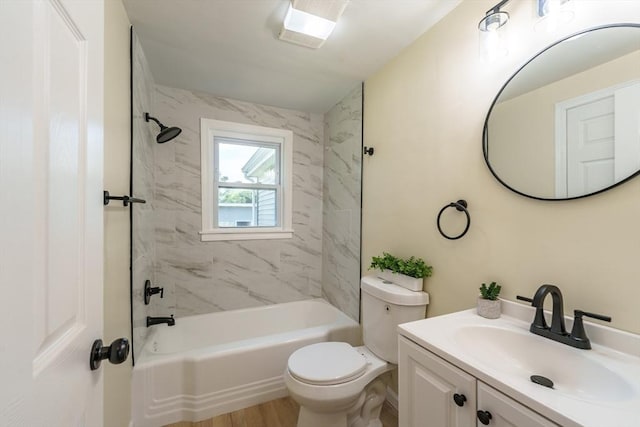 76 Wolcott Ave, West Springfield, MA 01089 - full bathroom featuring vanity, toilet, and shower / washtub combination