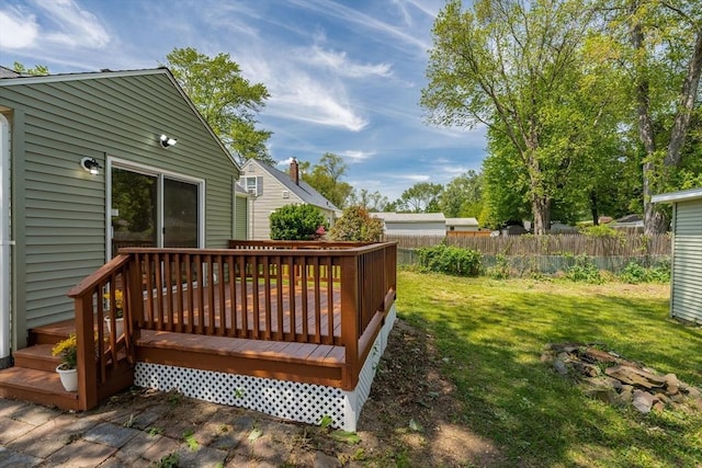 76 Wolcott Ave, West Springfield, MA 01089 - view of wooden terrace
