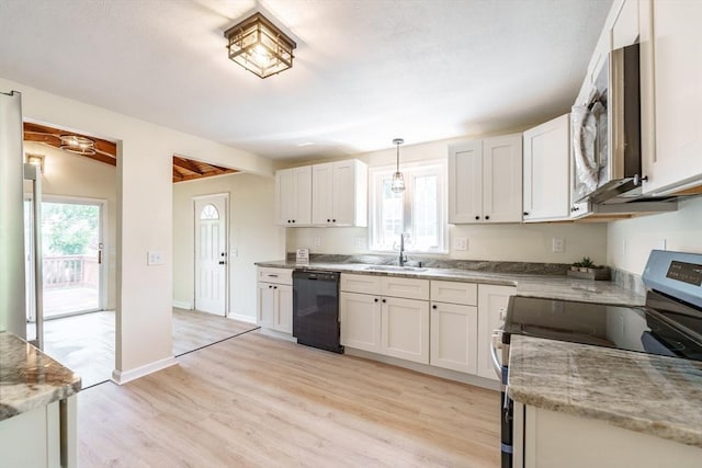 76 Wolcott Ave, West Springfield, MA 01089 - kitchen featuring stainless steel appliances, a sink, light wood-style flooring, and plenty of natural light