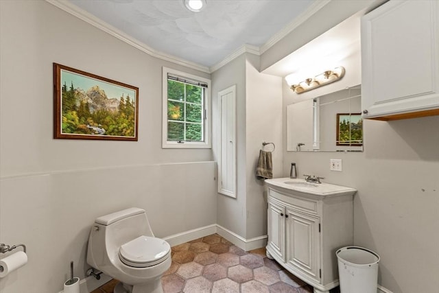 11 Ashford Ln, Andover, MA 01810 - bathroom featuring vanity and crown molding