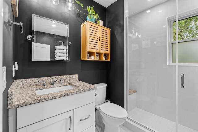 34 Colgate Rd Unit 3, Boston, MA 02131 - full bathroom featuring toilet, a shower stall, and vanity