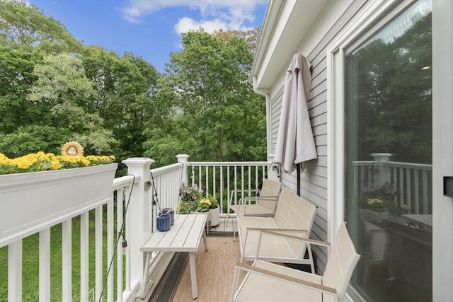 34 Colgate Rd Unit 3, Boston, MA 02131 - balcony with view of wooded area