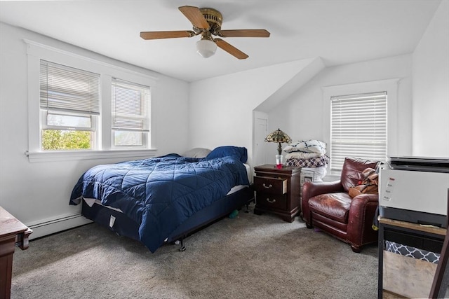 466 Lincoln St, Marlborough, MA 01752 - bedroom featuring baseboard heating, carpet, and ceiling fan