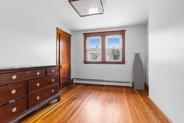466 Lincoln St, Marlborough, MA 01752 - bedroom featuring baseboard heating and light wood finished floors