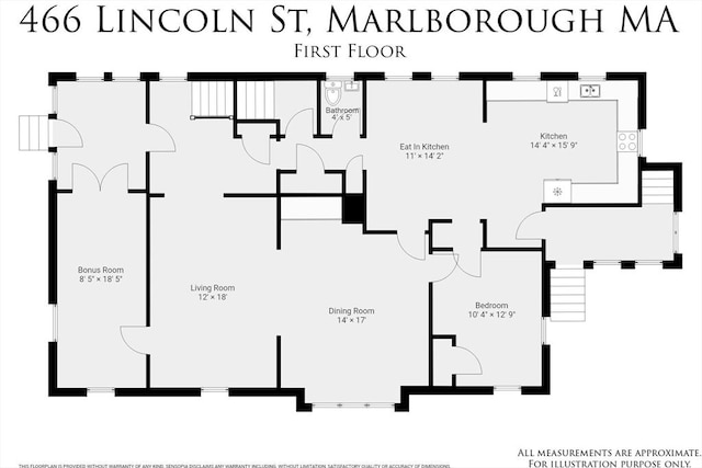466 Lincoln St, Marlborough, MA 01752 - property floor plan