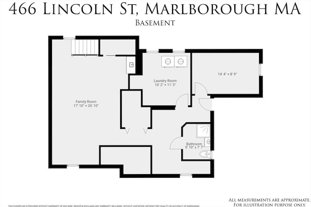 466 Lincoln St, Marlborough, MA 01752 - room layout