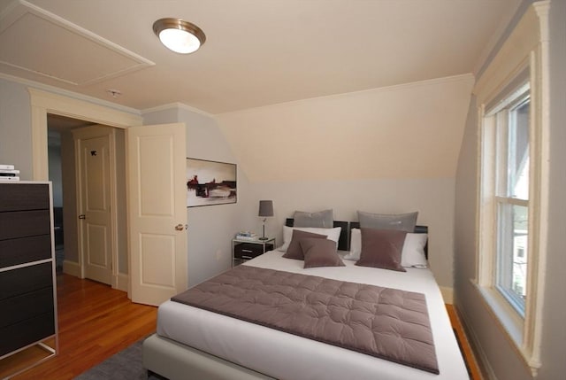 20 Beechwood Ave Unit B, Watertown, MA 02472 - bedroom with wood finished floors and lofted ceiling