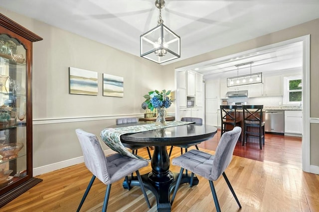 30 Eastview Rd, Hopkinton, MA 01748 - dining space featuring a chandelier and light wood-type flooring
