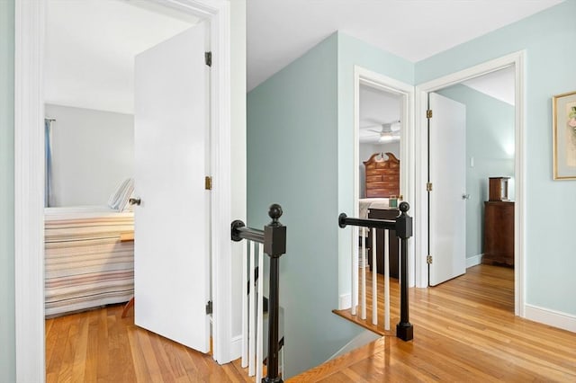 30 Eastview Rd, Hopkinton, MA 01748 - corridor with an upstairs landing and wood finished floors