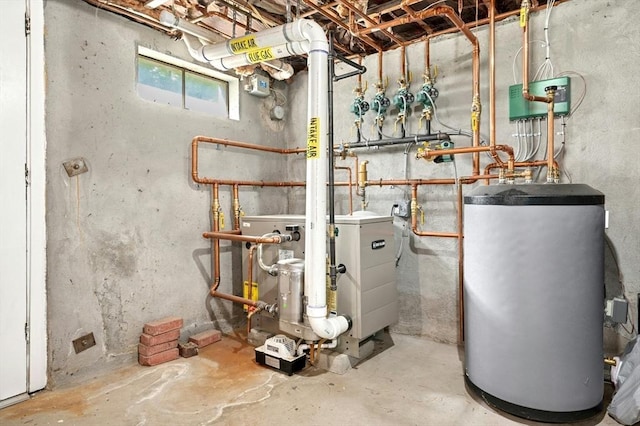 30 Eastview Rd, Hopkinton, MA 01748 - utility room featuring water heater and a heating unit