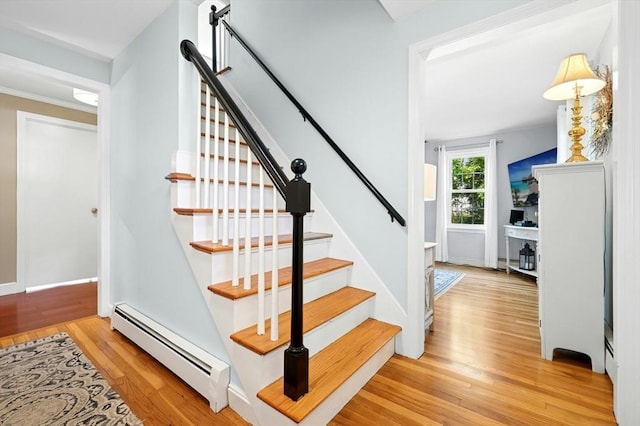 30 Eastview Rd, Hopkinton, MA 01748 - stairs with baseboard heating and wood finished floors
