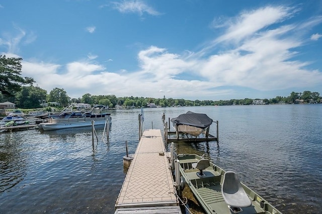 45 Point Pleasant Rd, Webster, MA 01570 - dock area with a water view and boat lift