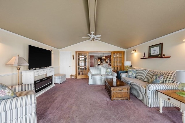 45 Point Pleasant Rd, Webster, MA 01570 - carpeted living room featuring ceiling fan