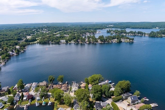 45 Point Pleasant Rd, Webster, MA 01570 - aerial perspective of suburban area featuring a large body of water
