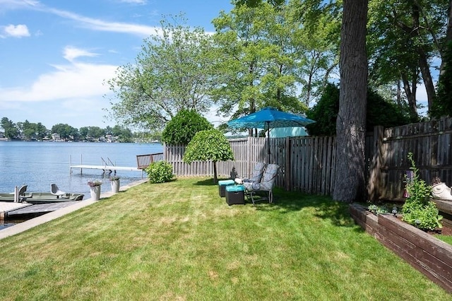 45 Point Pleasant Rd, Webster, MA 01570 - view of yard with a water view and a boat dock