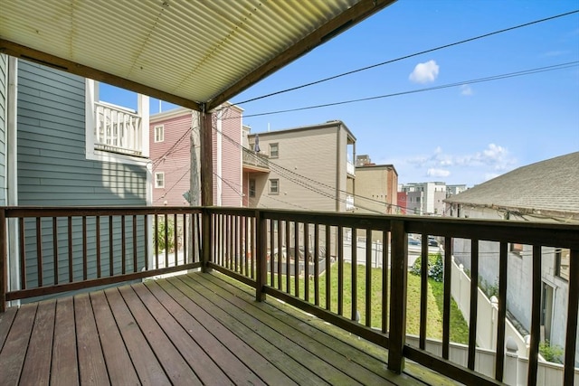 16 Emerson St Unit 1, Boston, MA 02127 - wooden terrace featuring a residential view