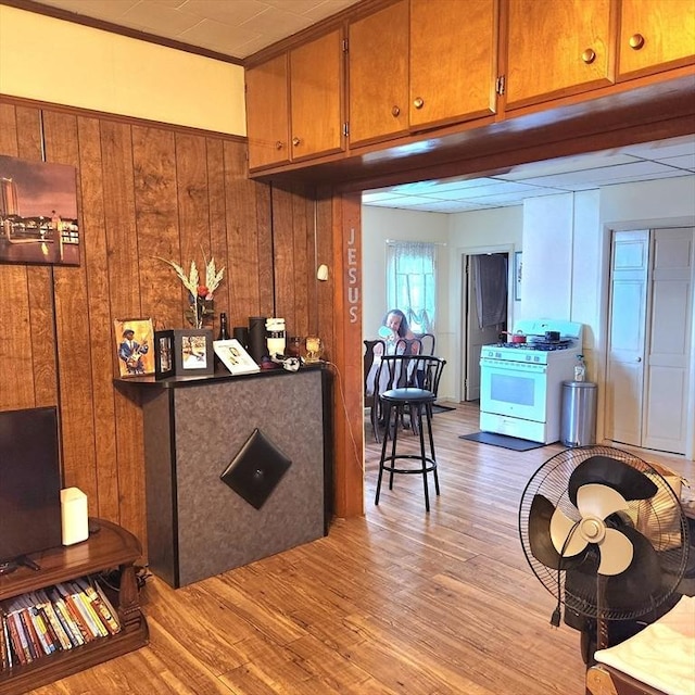 interior space with light wood-type flooring