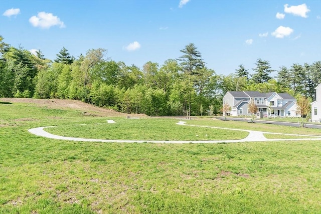 view of grassy yard