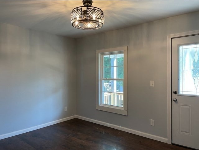 entrance foyer featuring hardwood / wood-style floors