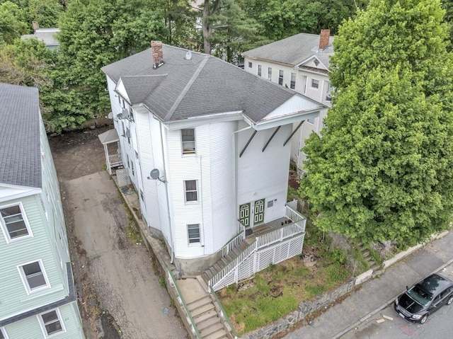 215 Beacon St, Worcester, MA 01610 - aerial view of property and surrounding area