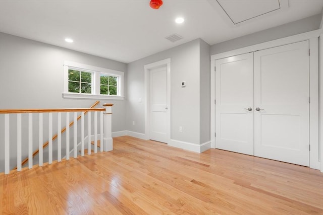 interior space with light wood-type flooring