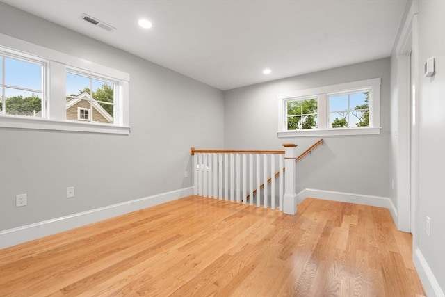 interior space with light wood-type flooring