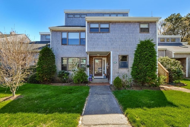 multi unit property with a front lawn