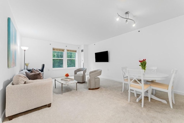 300 Allston Unit 205, Boston, MA 02135 - carpeted living room with baseboards
