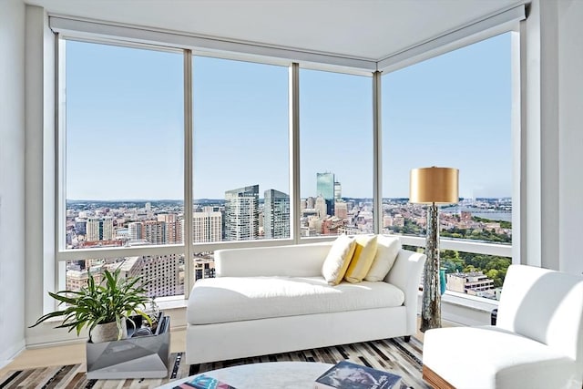 view of sunroom / solarium