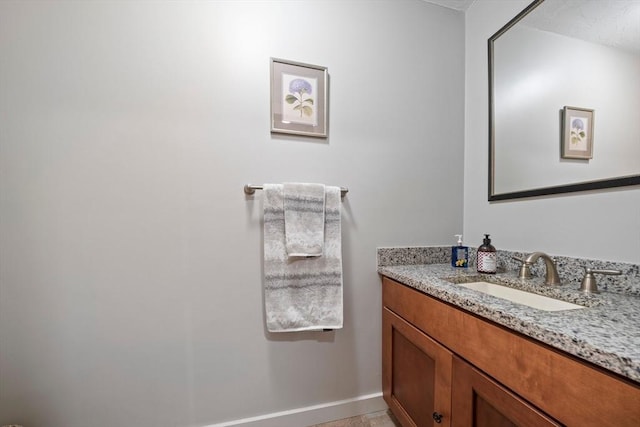 bathroom featuring vanity and tile patterned floors