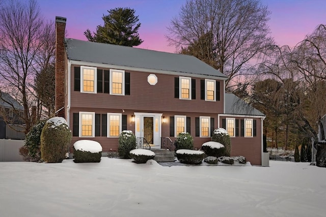 view of colonial house