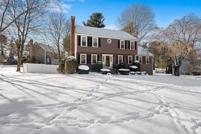 view of colonial inspired home